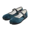 Tabi Flats Blue MARUGO Coppelia Lily Mary Jane Split Toe Made in Japan