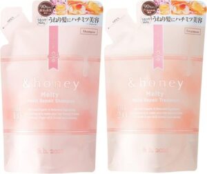 &honey Melty Moist Repair Shampoo & Treatment Refill Pair Set Japan Hair Care