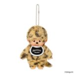 1-567.jpg Monchhichi COLORS Keychain Leopard Print Plush Doll Bag Charm Sekiguchi Japan
