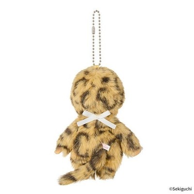 1-569.jpg Monchhichi COLORS Keychain Leopard Print Plush Doll Bag Charm Sekiguchi Japan