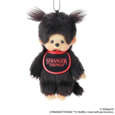 1-572.jpg Monchhichi x Stranger Things Keychain Bib Plush Doll Bag Charm Sekiguchi Japan