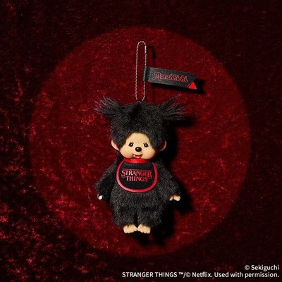 1-573.jpg Monchhichi x Stranger Things Keychain Bib Plush Doll Bag Charm Sekiguchi Japan