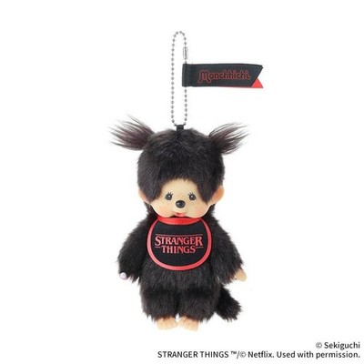 1-574.jpg Monchhichi x Stranger Things Keychain Bib Plush Doll Bag Charm Sekiguchi Japan