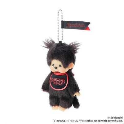 1-575.jpg Monchhichi x Stranger Things Keychain Bib Plush Doll Bag Charm Sekiguchi Japan